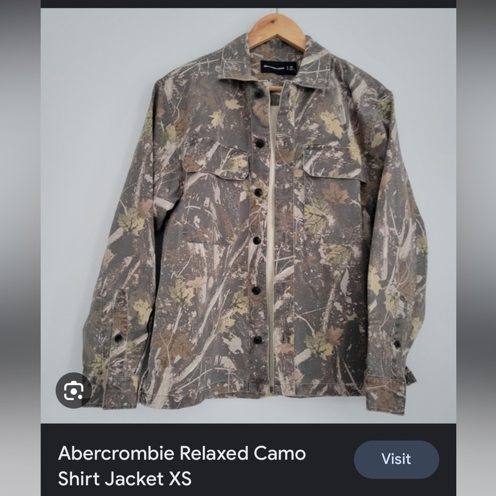 ISO $$$ Abercrombie relaxed camo shirt jacket XS-M